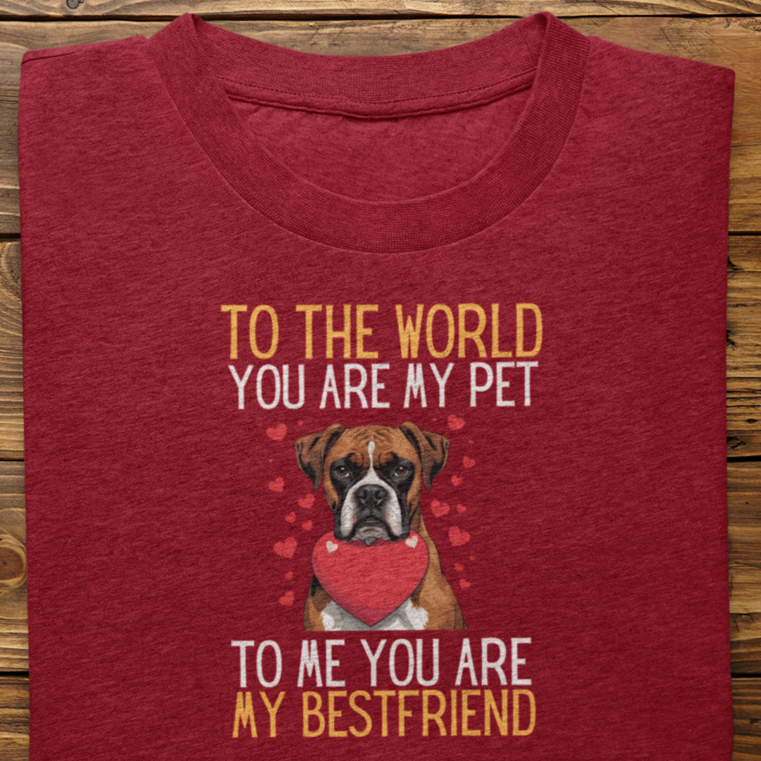 Boxer : To The World Bestfriend Tshirt Unisex