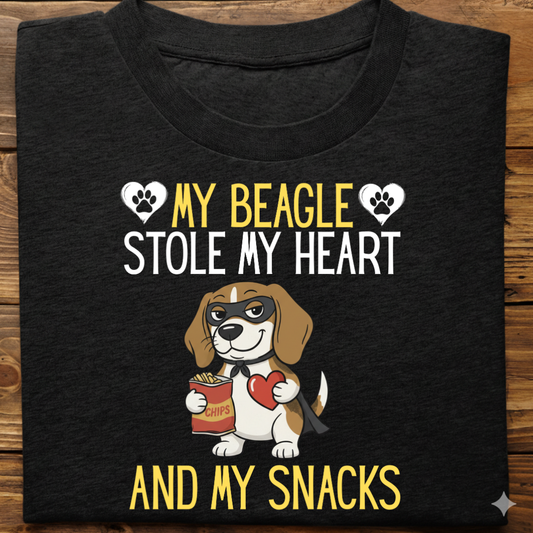 Beagle : Stole My Snacls Tshirt Unisex