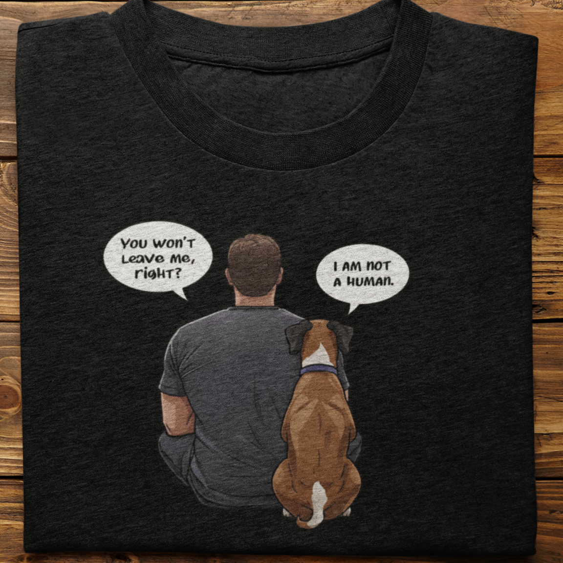 Boxer : I Am Not A Human Tshirt Unisex(Male)