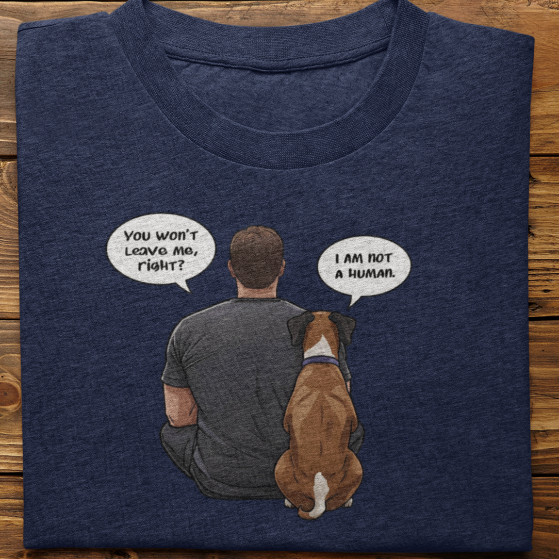 Boxer : I Am Not A Human Tshirt Unisex(Male)