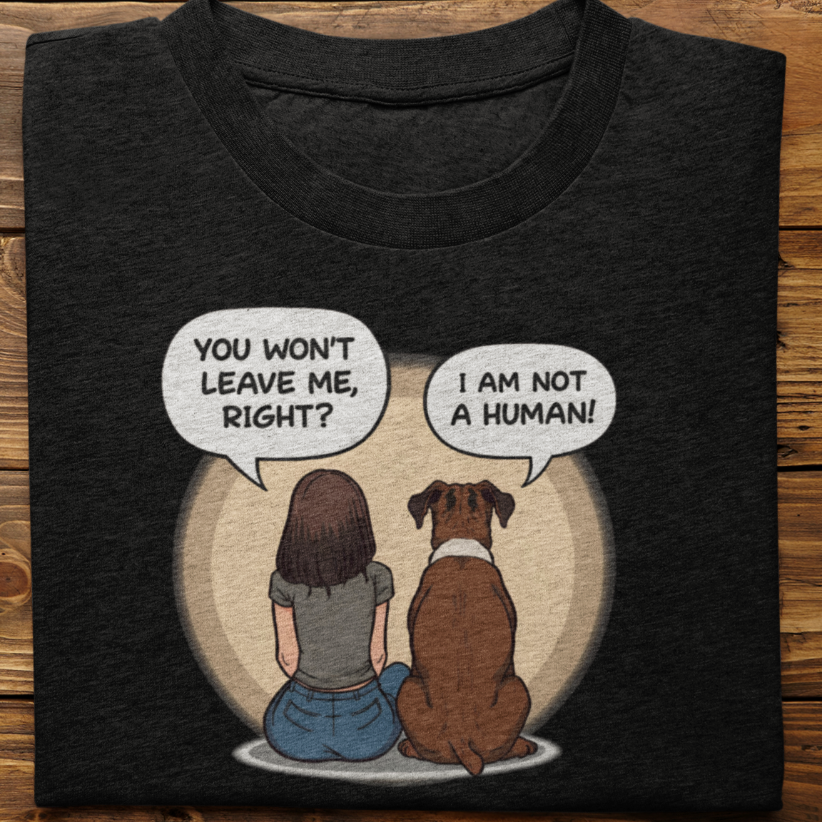 Boxer : I Am Not A Human Tshirt Unisex(Female)