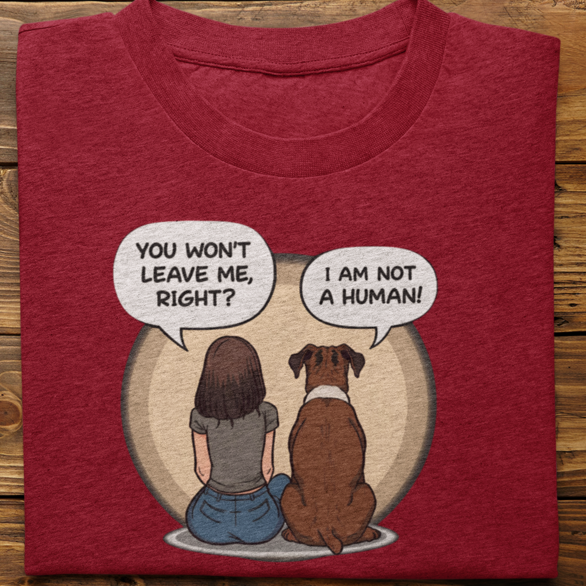 Boxer : I Am Not A Human Tshirt Unisex(Female)