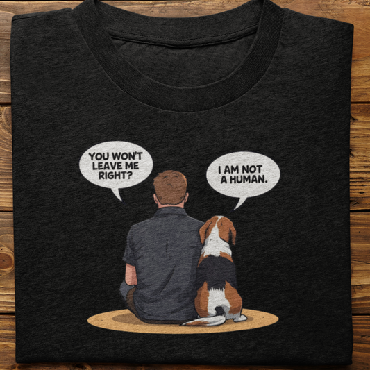 Beagle : I Am Not A Human Tshirt Unisex(Male)