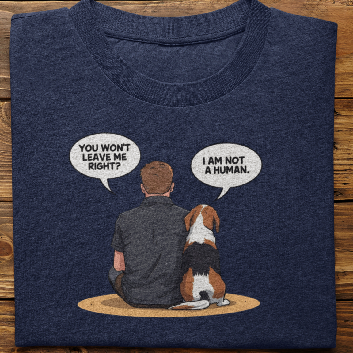 Beagle : I Am Not A Human Tshirt Unisex(Male)