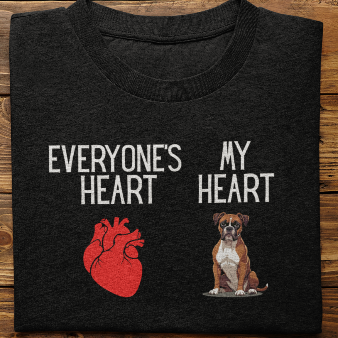 Boxer : My Heart Tshirt unisex