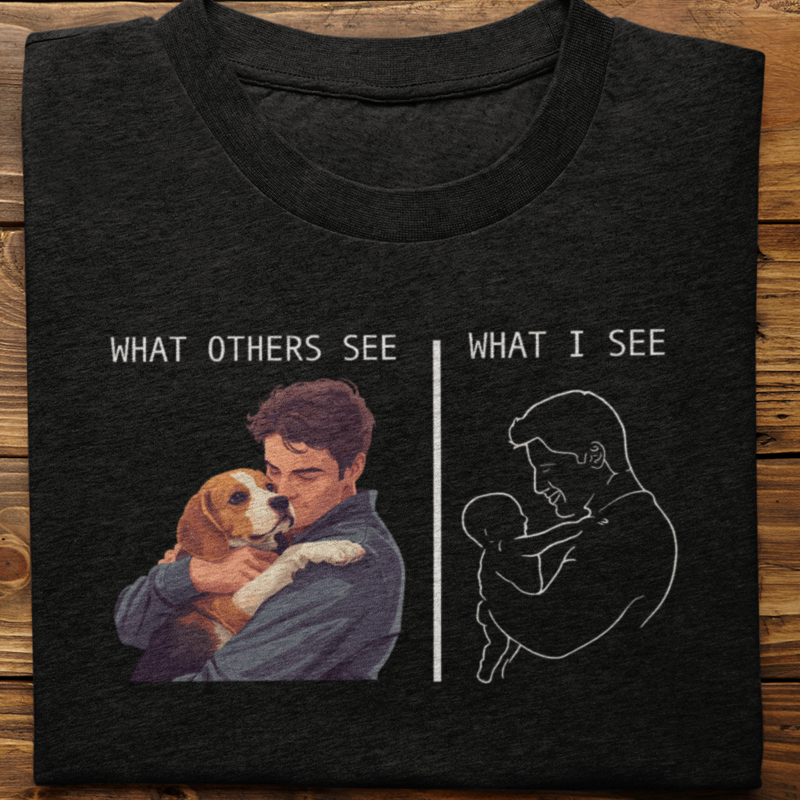 Beagle : What Other's See Tshirt Unisex(Male)