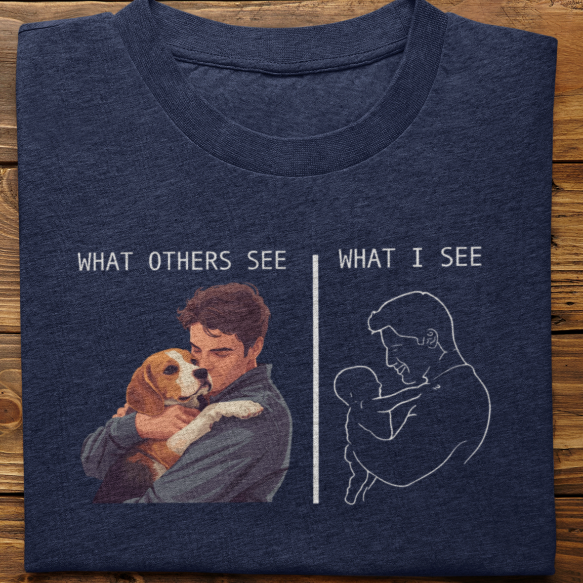 Beagle : What Other's See Tshirt Unisex(Male)
