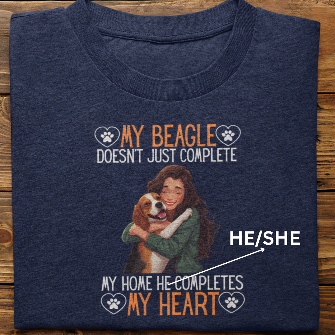 Boxer : My Boxer Completes My Heart Tshirt Unisex(Female)