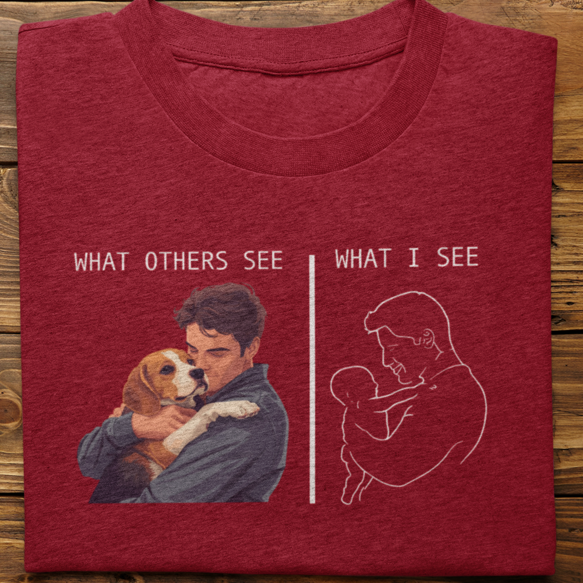 Beagle : What Other's See Tshirt Unisex(Male)