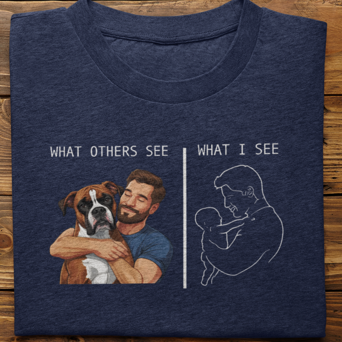 Boxer : What Others See Tshirt Unisex(Male)