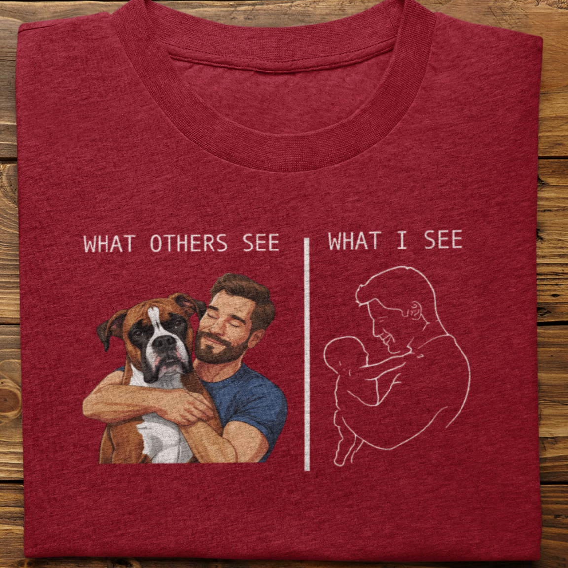 Boxer : What Others See Tshirt Unisex(Male)