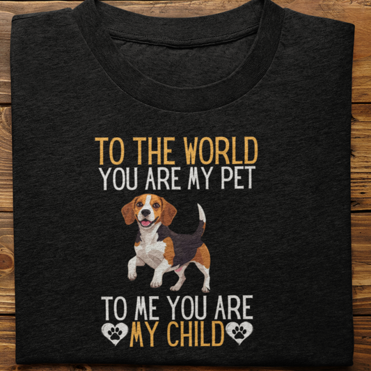 Beagle : To The World Child Tshirt Unisex