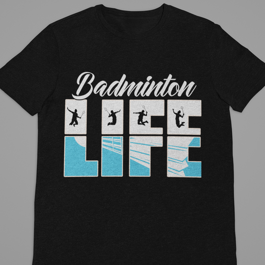 Badminton : Badminton Life Black Tshirt