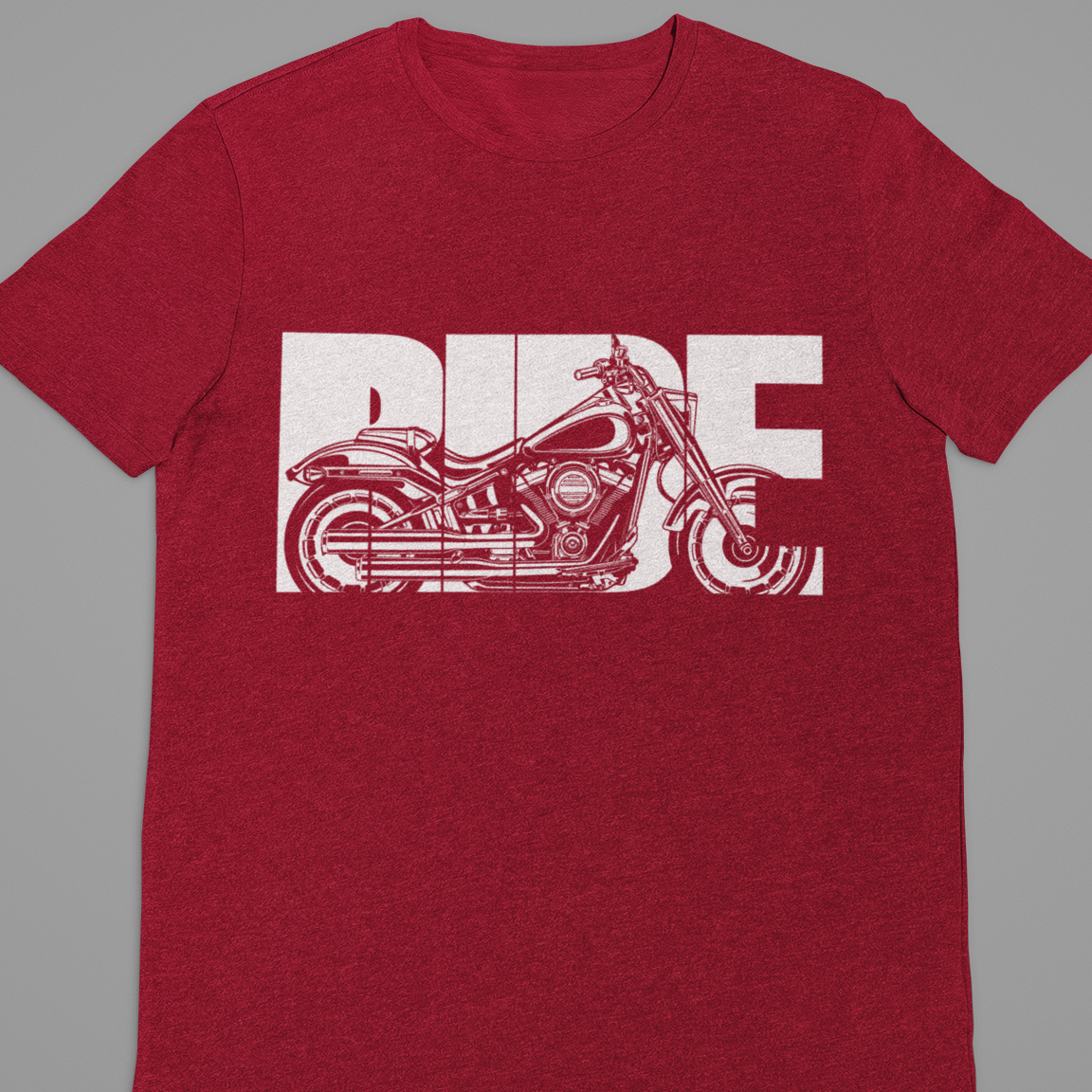 Biker : Ride Black Tshirt