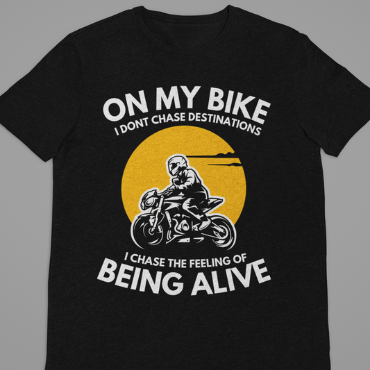 Biker : On My Bike Tshirt Unixex