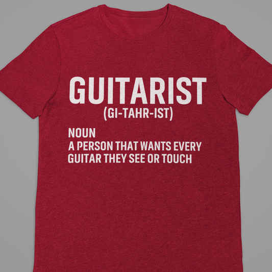 Guitar : Guitarist Tshirt Unisex