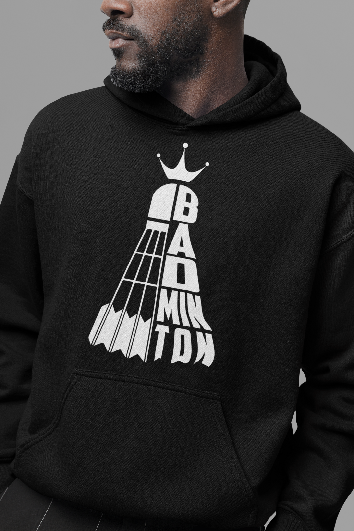 Badminton : Badminton Oversized Black Hoodie