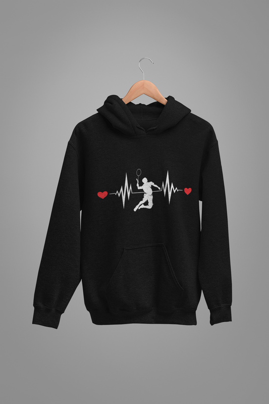 Badminton : Badminton Oversized Black Hoodie Unisex