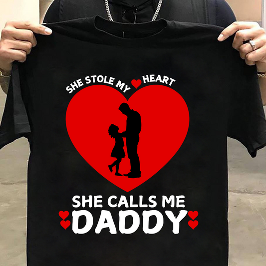 Dad And Daughter : She Stole My Heart Tshirt Unisex