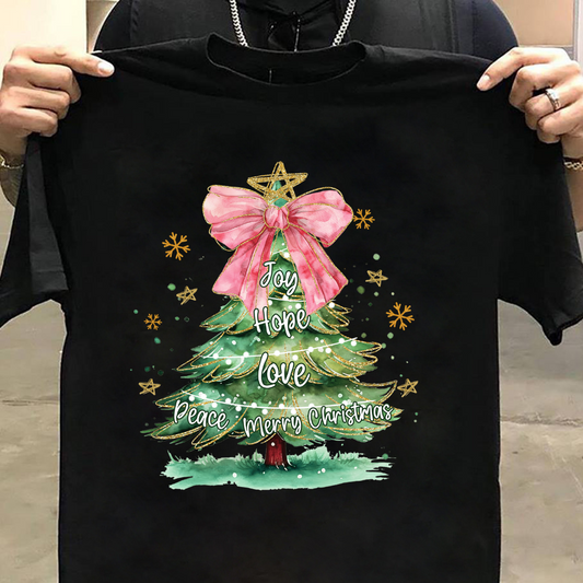 Christmas : Joy Hope love Tshirt Unisex