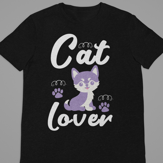 Cat Love : Cat Lover Black Tshirt