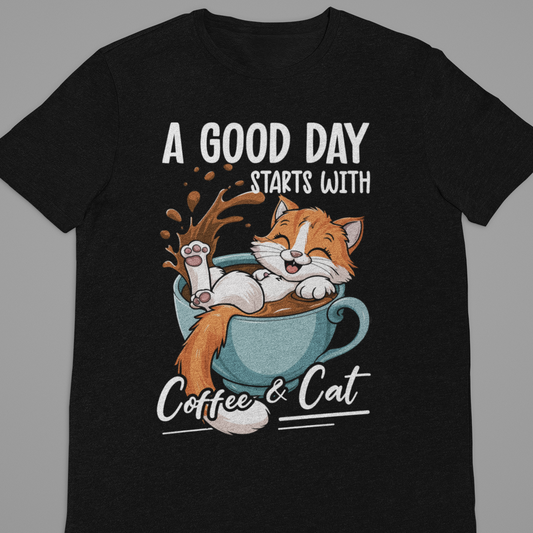 Cat : A Good Day tshirt Unisex