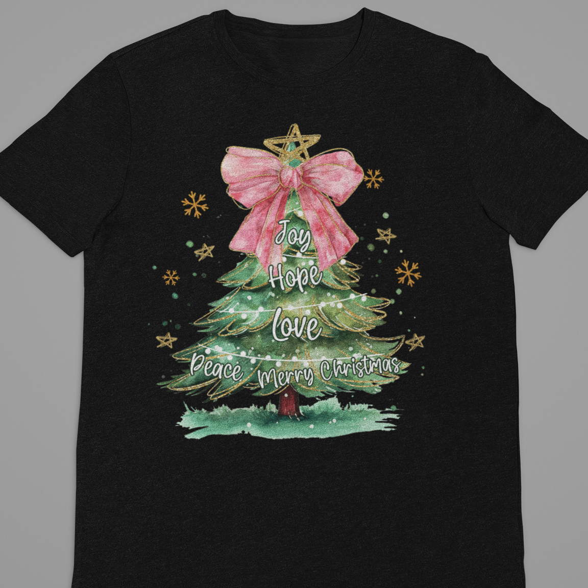 Christmas : Joy Hope love Tshirt Unisex