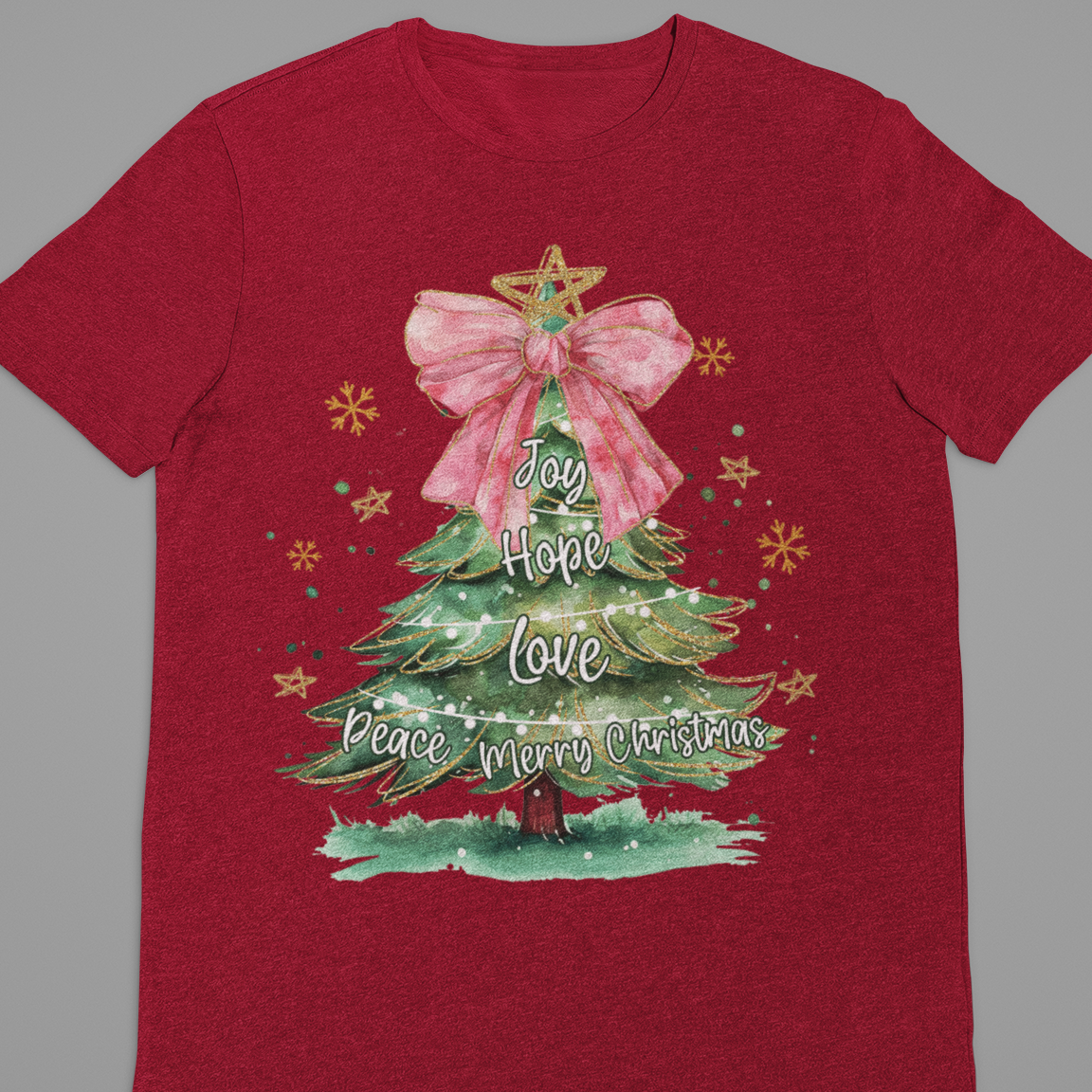 Christmas : Joy Hope love Tshirt Unisex