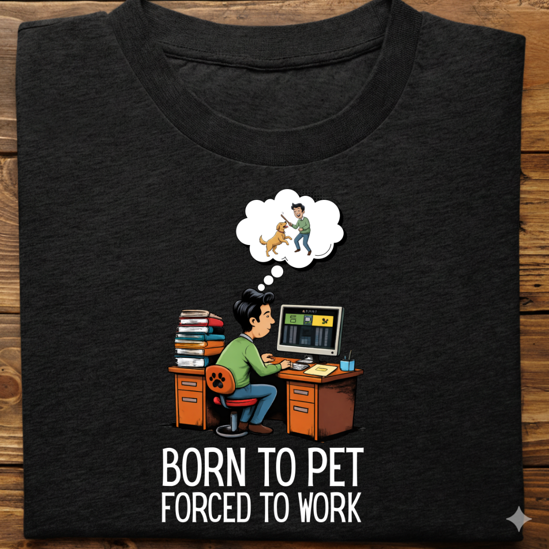 Dog Love : Born To Pet Tshirt Unisex(Male)