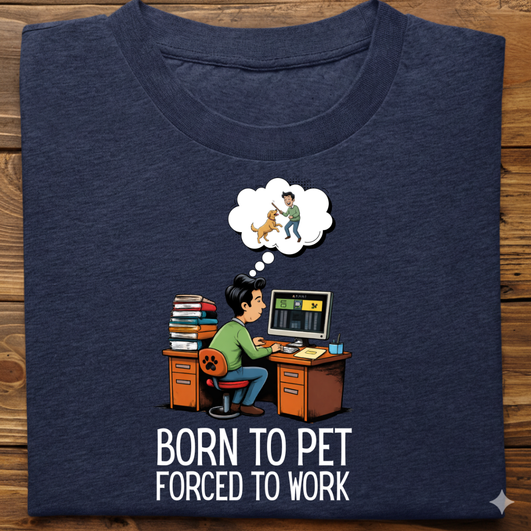 Dog Love : Born To Pet Tshirt Unisex(Male)