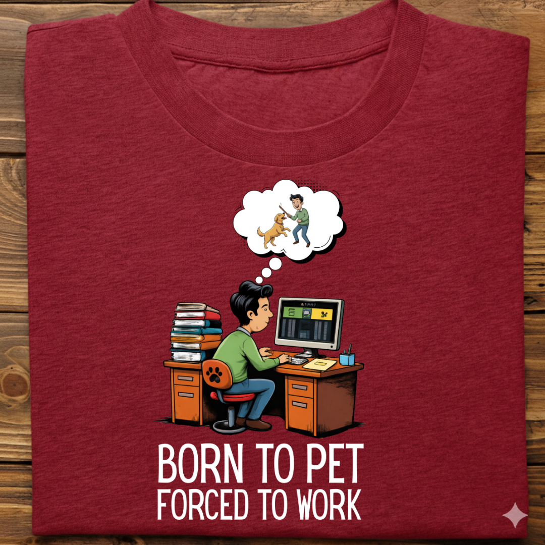 Dog Love : Born To Pet Tshirt Unisex(Male)