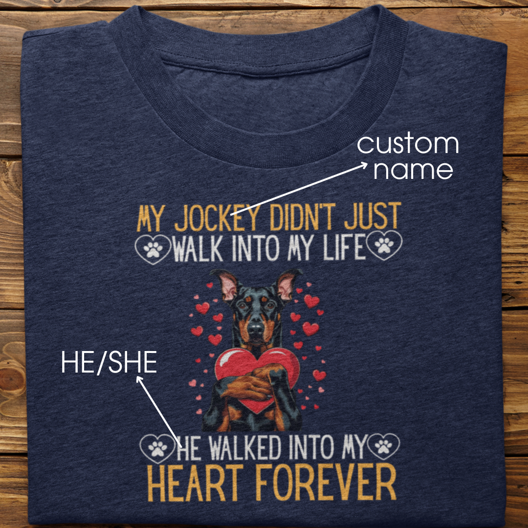 Doberman: Into My Heart Forever Tshirt Unisex