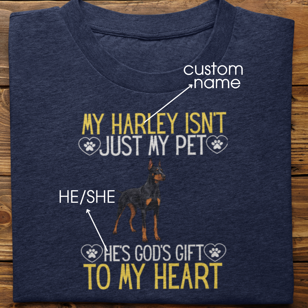 Doberman : God's Gift Tshirt Unisex