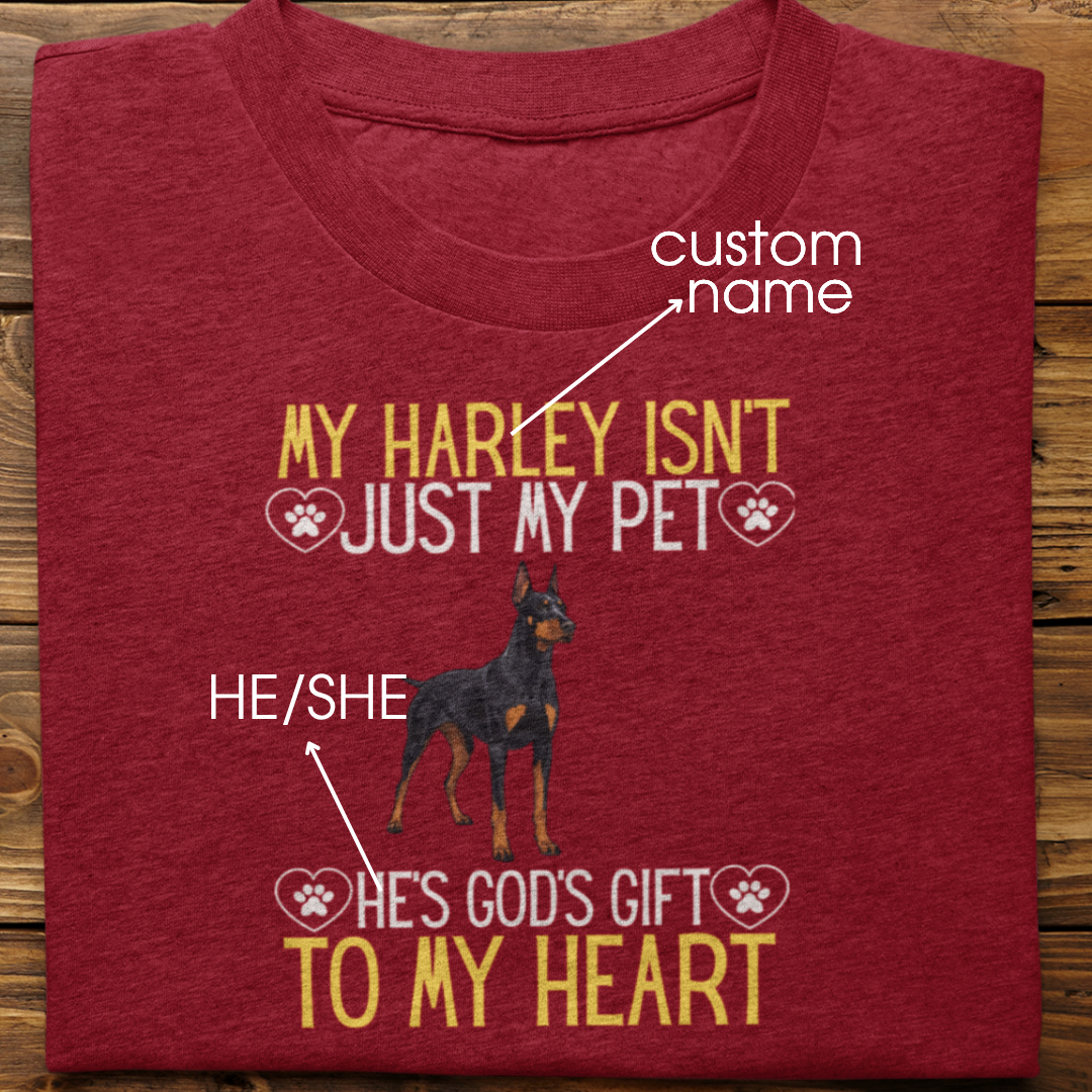 Doberman : God's Gift Tshirt Unisex