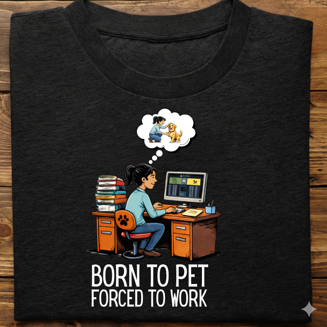 Dog Love : Born To Pet Tshirt Unisex(Female)