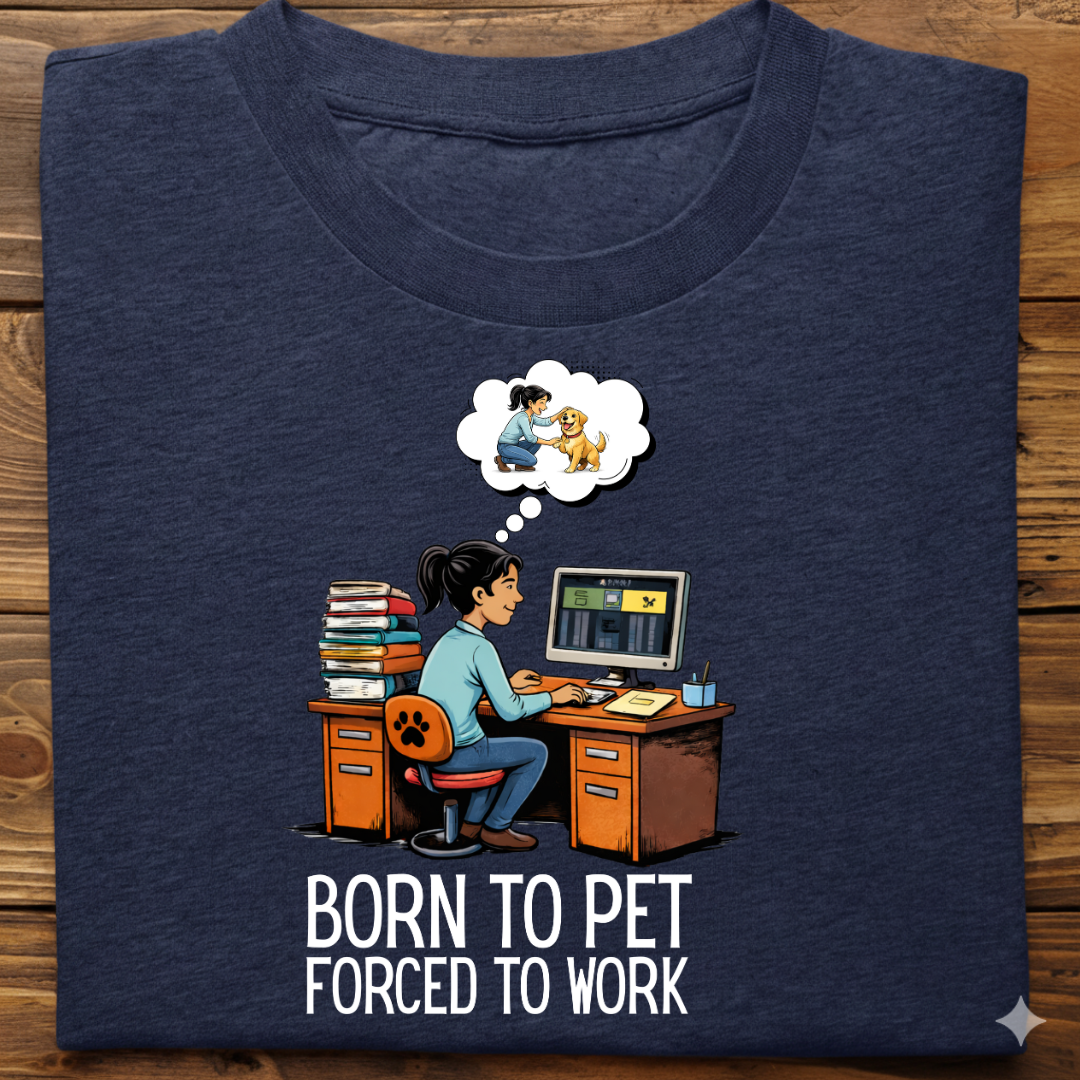 Dog Love : Born To Pet Tshirt Unisex(Female)