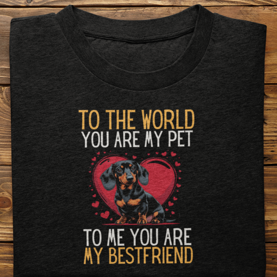 Dachshund : To The World Bestfriend Tshirt Unisex