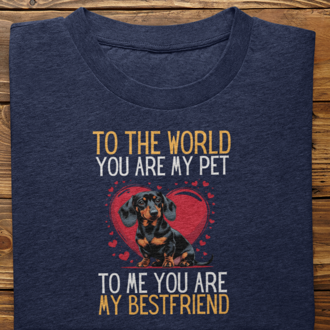 Dachshund : To The World Bestfriend Tshirt Unisex