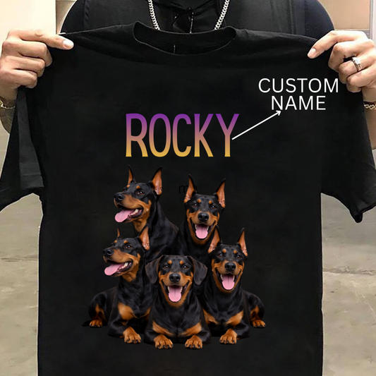 Doberman : ilustration Tshirt Unisex