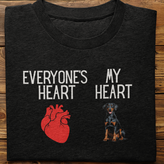 Doberman : My Heart Tshirt unisex