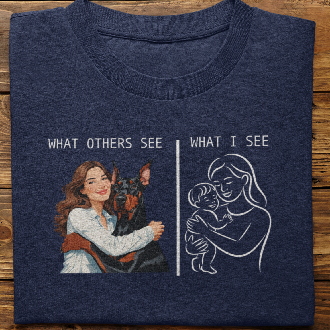 Doberman : What Others See Tshirt Unisex(Female)