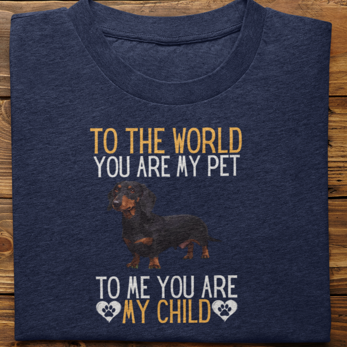 Dachshund : To The World Child Tshirt Unisex