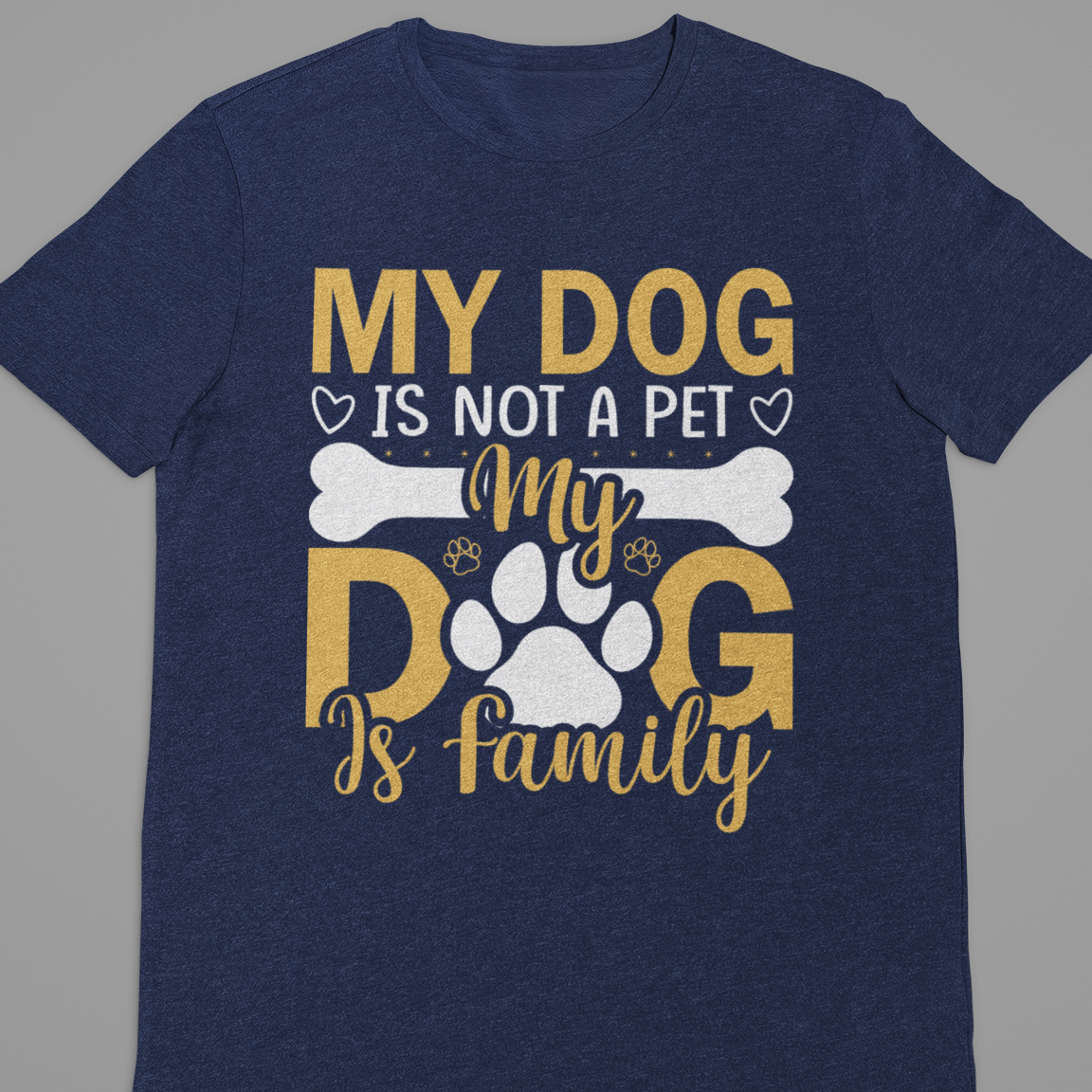 Dog Love : My Dog is Not A Pet Black Tshirt