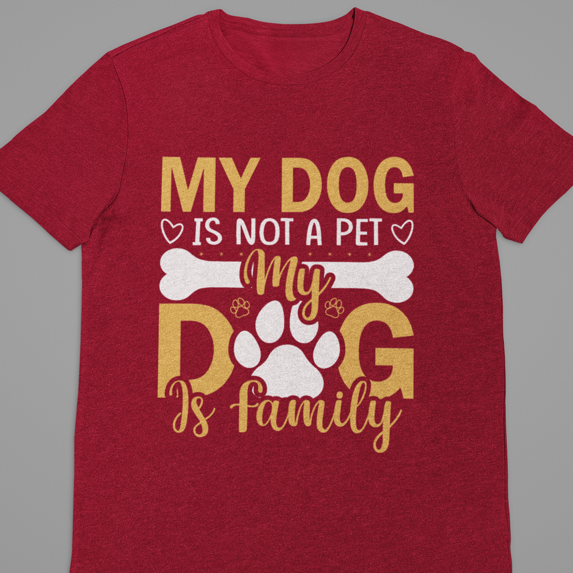 Dog Love : My Dog is Not A Pet Black Tshirt