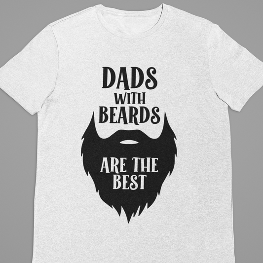 Dad :  Dads With Beard Are The Best White Tshirt