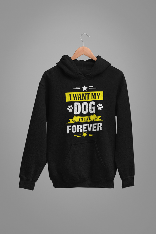 Dog Love :  I Want My Dog  Oversized Black hoodie Unisex