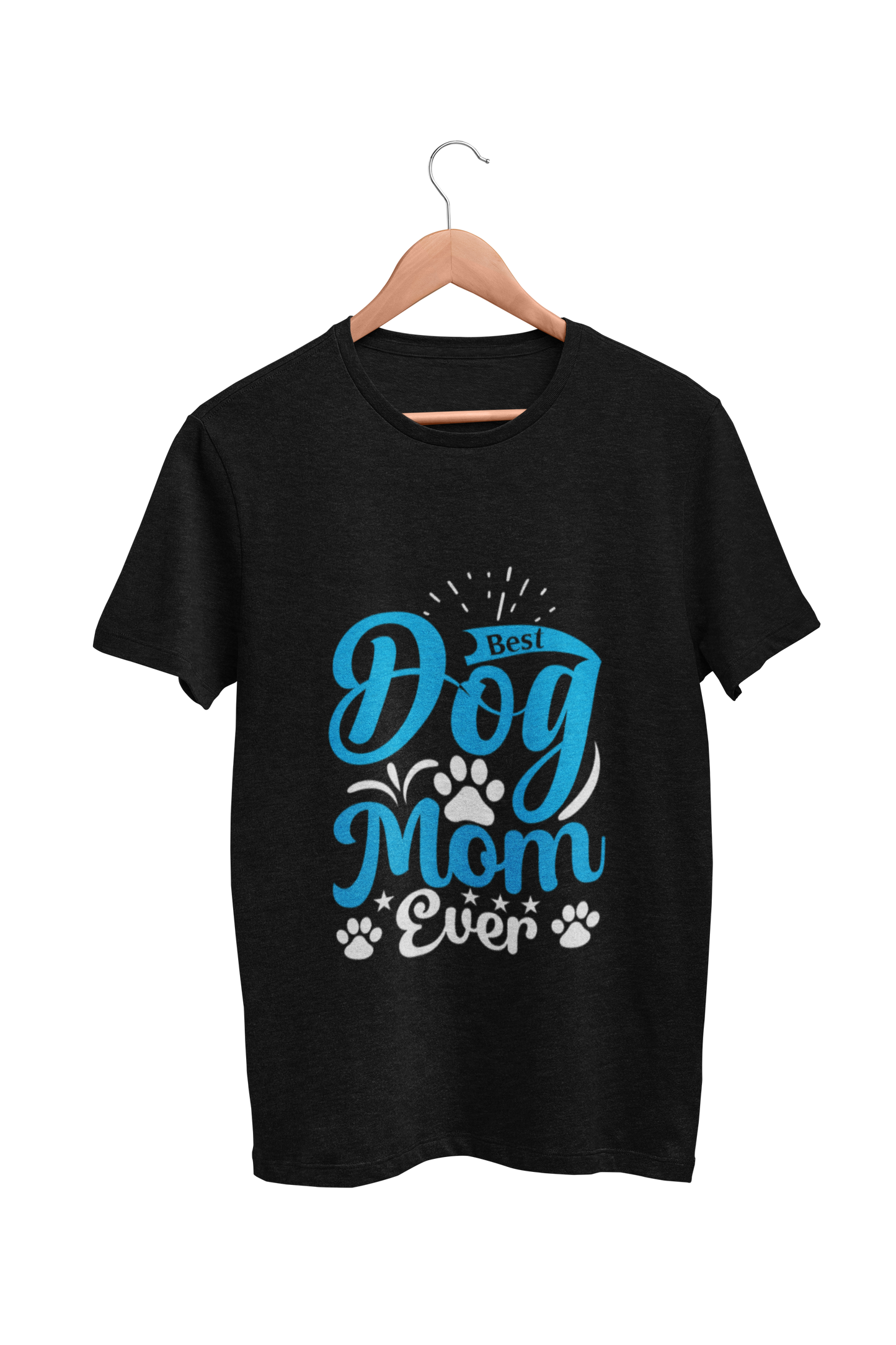 Dog Love : Best Dog Mom Ever Black Tshirt