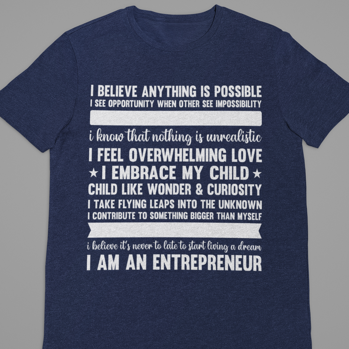 Entrepreneur : I Believe In Everything