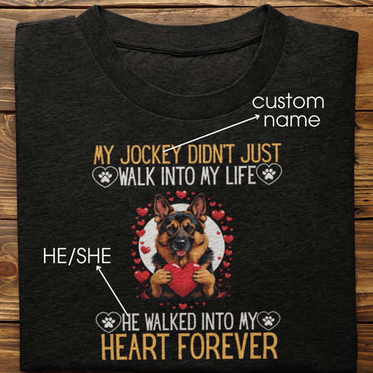 German Shepherd: Into My Heart Forever Tshirt Unisex
