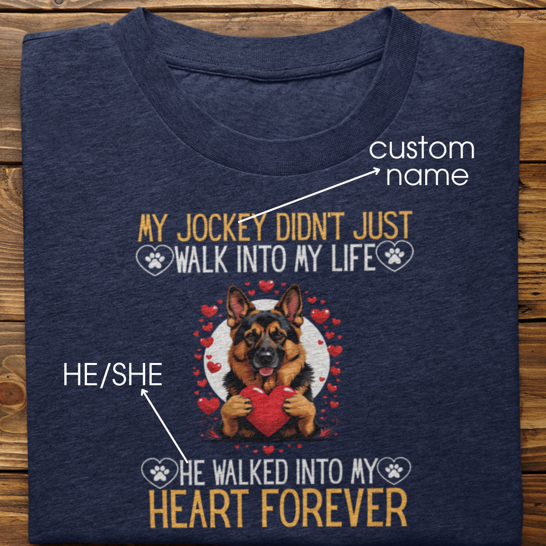 German Shepherd: Into My Heart Forever Tshirt Unisex